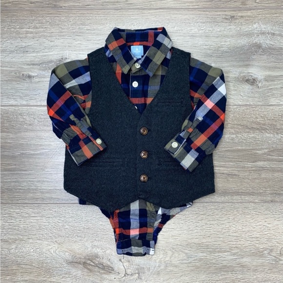 Cat & Jack Dress Vest 2T Charcoal Gray Holiday Vest 2T Dark Gray - Picture 9 of 12